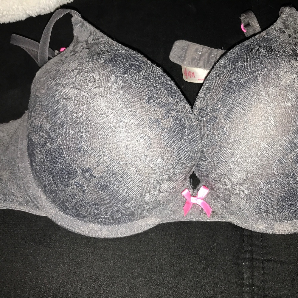 Grey Lace Bra